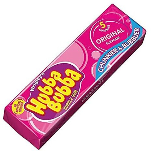 WRIGLEY'S HUBBA Bubba Original Bubble Gum (Pack of 20)