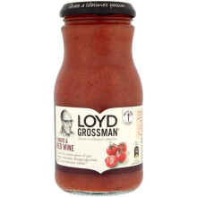 Loyd Grossman Pasta Sauce - Tomato & Red Wine (350g) - Pack of 6