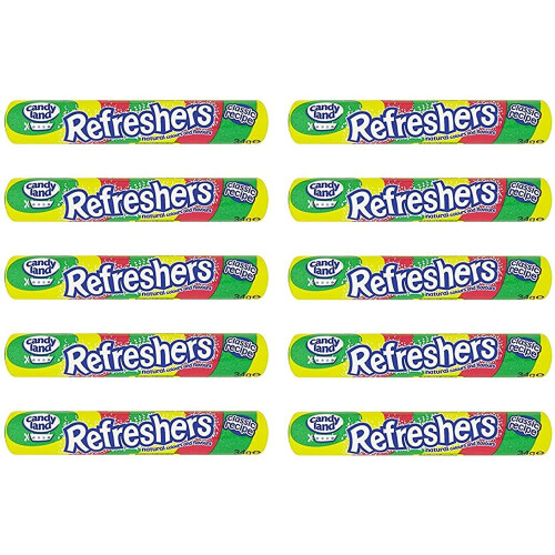 Barratt Refreshers Fruity Flavour Fizzy Sweets (10 Pack)