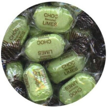 Chocolate Limes 200g - Tangy Lime Candy Enrobed in Rich Chocolate
