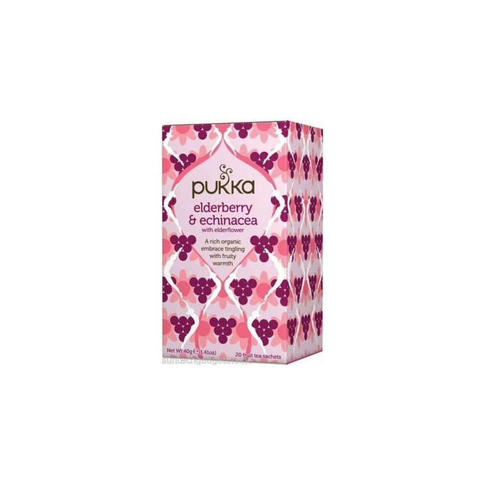 Pukka Herbs Elderberry & Echinacea Tea 20 Sachet By Herbs