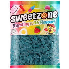 SWEETZONE Fizzy Blue Raspberry Bottles Bags 1kg Halal