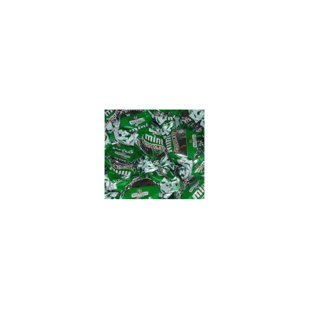 Walkers Mint Toffees (Chocolate Centre) 500 Gram Bag (1/2 Kilo) By