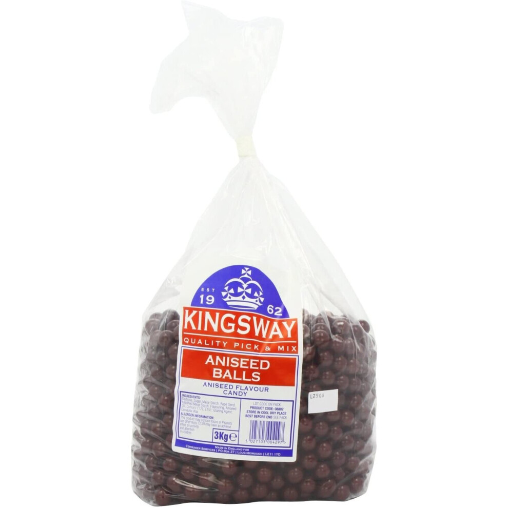 Kingsway Aniseed Balls Sweets Pack, 100 G