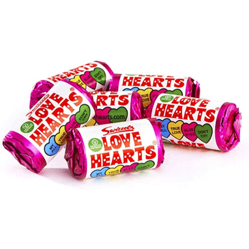 Swizzels Love Hearts Mini Rolls 500g