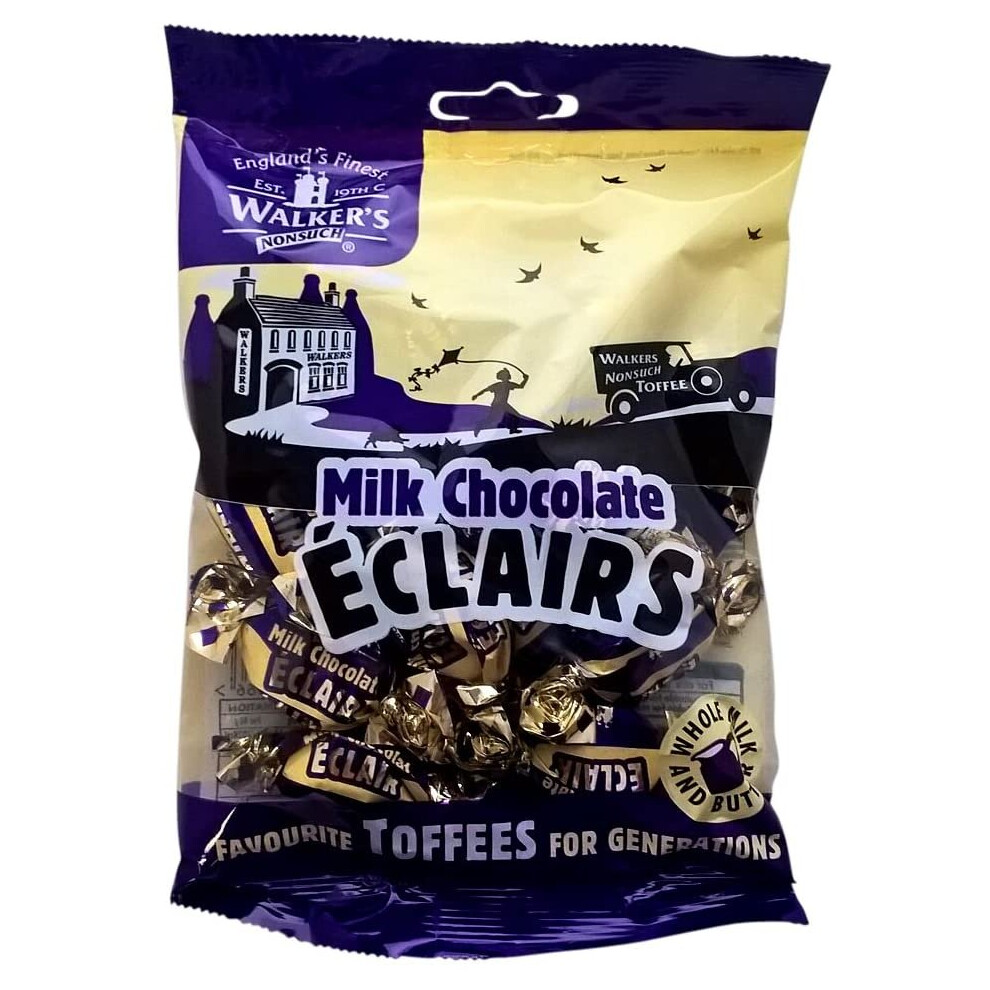 Walkers Milk Chocolate Eclairs - 12 x 150g