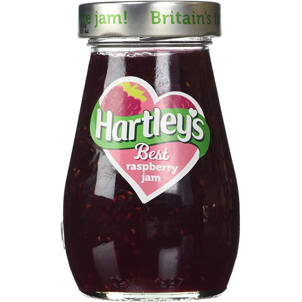 Hartleys Best Raspberry Jam 340 G (Pack Of 6) Size 6