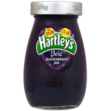 Hartleys Best Blackcurrant Jam 300g (Pack of 6)