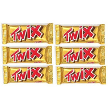 Twix Twin Bars Pack Chocolate Caramel Biscuits 64's