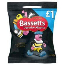 Maynards Bassetts Liquorice Allsorts Share Bags (Pack of 12)