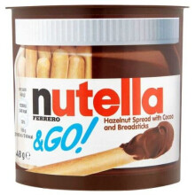 Nutella Ferrero & Go! Hazelnut Spread with Cocoa and Breadsticks 48g Case of 12