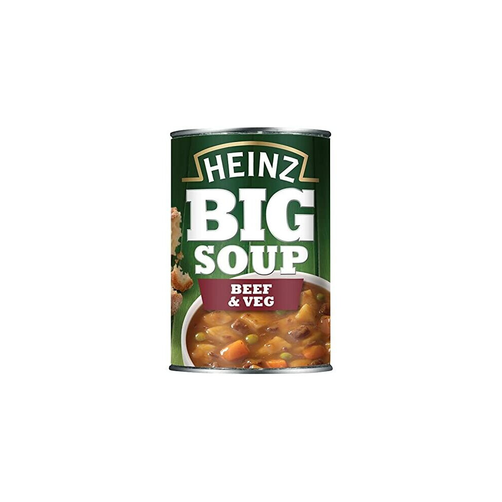 Heinz Big Soup Beef And Vegetable, 400 G (Pack Of 12)
