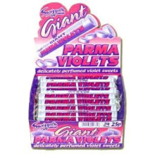 Swizzels Matlow Giant Parma Violets Rolls, 24 Pack