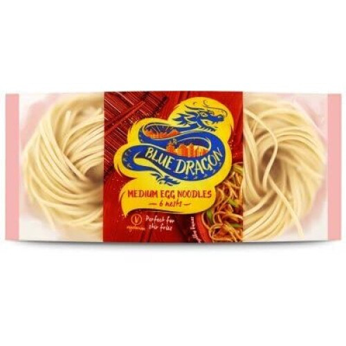 Blue Dragon | Egg Noodles - Medium | 8 x 300g