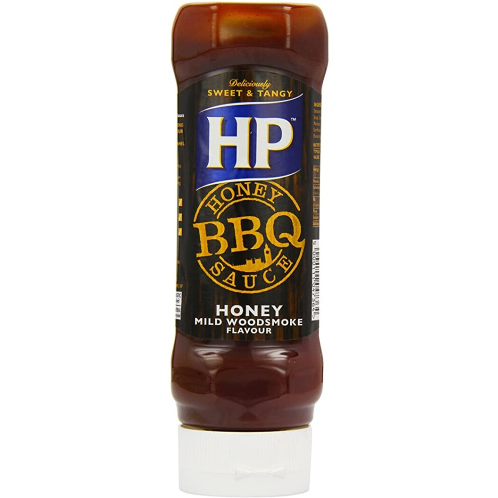 Heinz HP Honey BBQ Sauce Mild Woodsmoke Flavour, 465 g (Pack of 8)