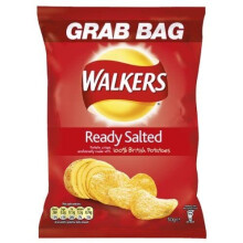 Walkers Ready Salted Potato Crisps 50 g (Pack of 32)