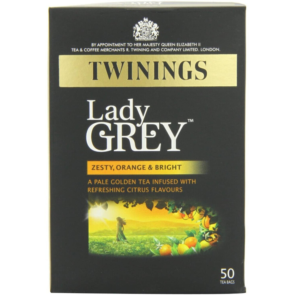 Twinings Lady Grey Tea Bags 50s x 4 x 1 pack