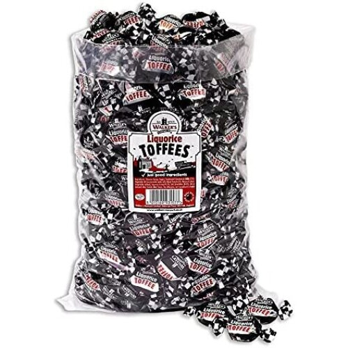 Walkers WALKERS NONSUCH TOFFEE Walker's Nonsuch Liquorice Toffees 1KG
