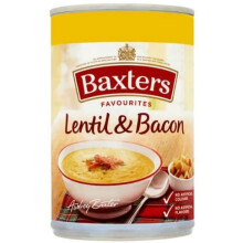 Baxters Favourites Lentil & Bacon Soup 400g Case of 12