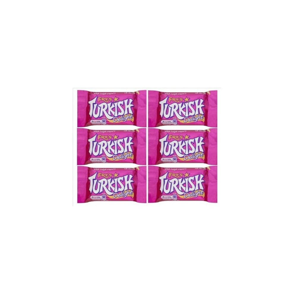 Fry's Turkish Delight Chocolate 51g x 6 Bars