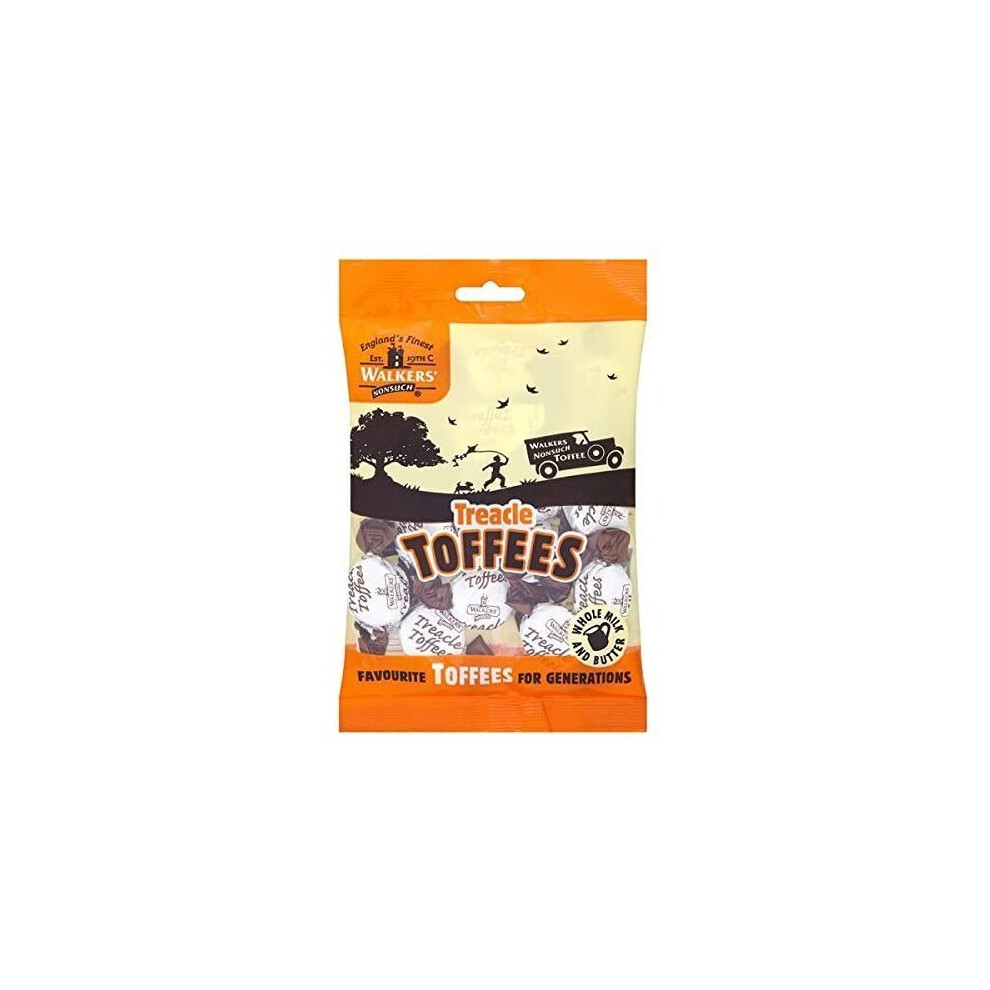 Walkers Nonsuch Treacle Toffees 150 g (Pack of 12)