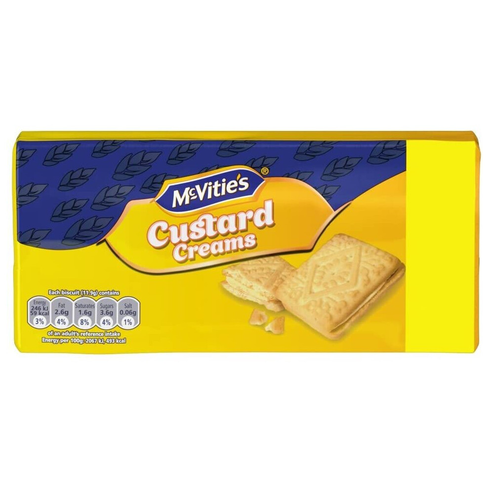 Mcvities Custard Creams 300G (Pack Of 8)