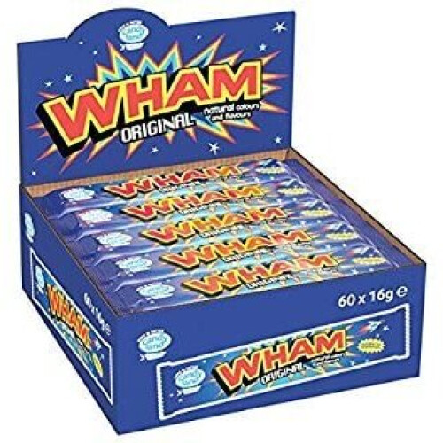 Wham Wham Original Raspberry Chew Bars Full Box of 60