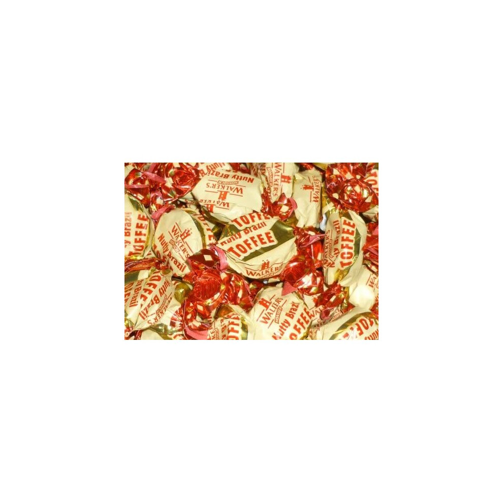 Walkers Nutty Brazil Toffees 500 Gram Bag (1/2 Kilo)