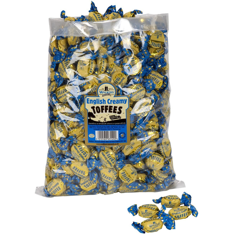 WALKERS NONSUCH English Creamy Toffees Bulk Bags 2.5 kg