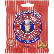 Uncle Joe's Sugar Free Mint Balls 60g Bags X 12