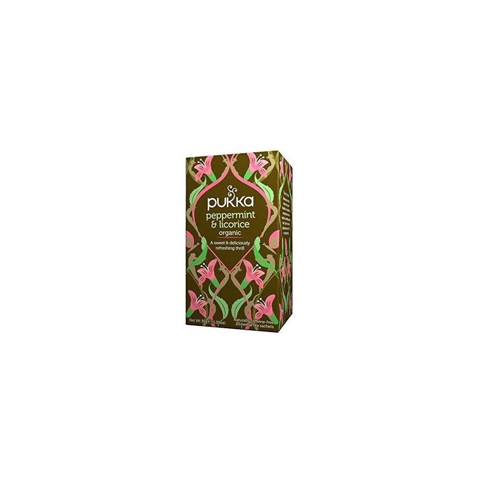 Pukka Peppermint & Licorice 20 Per Pack - Pack Of 2