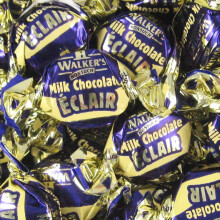Walkers Chocolate Eclairs 500g Bag (1/2 Kilo) - Rich Creamy Chocolates