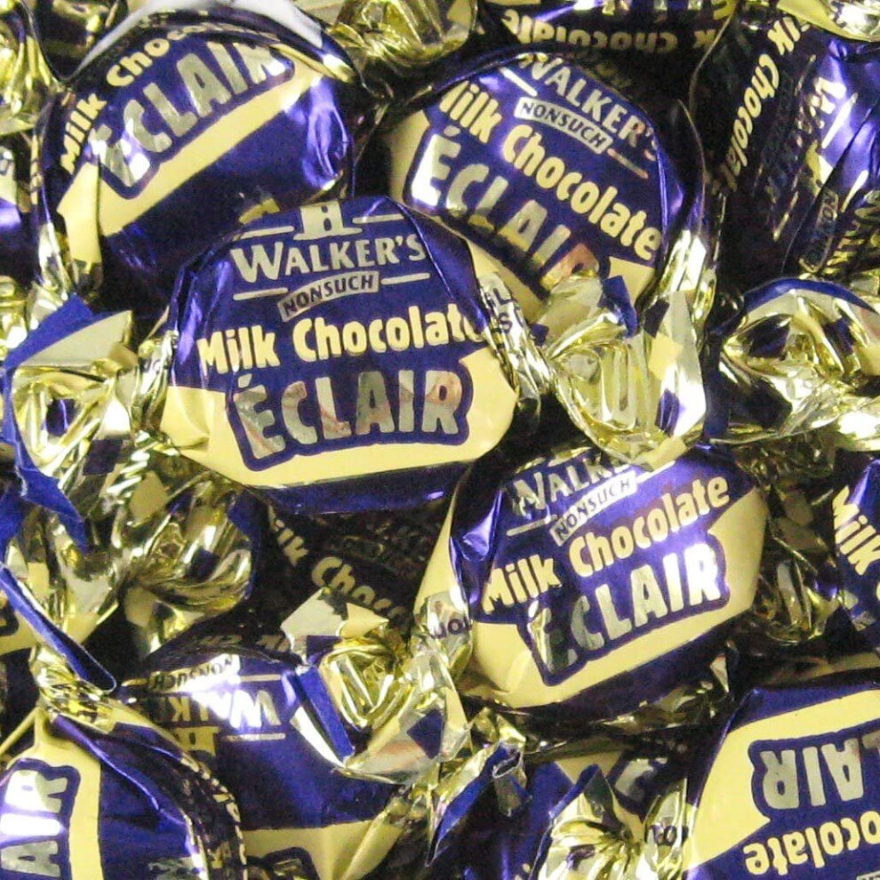 Walkers Chocolate Eclairs 500G Bag (1/2 Kilo) - Rich Creamy Chocolates