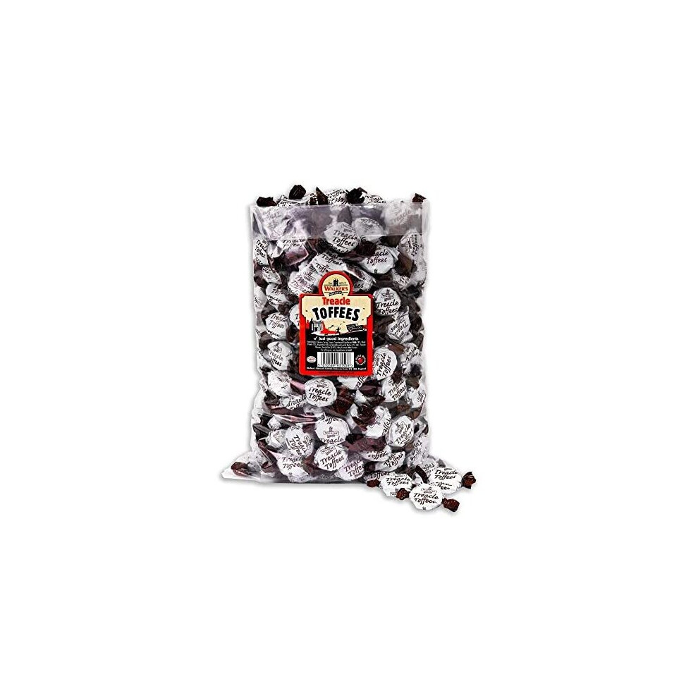 Walkers Nonsuch Treacle Toffee Dabs 2.5Kg - Rich, Traditional British Toffee Treat