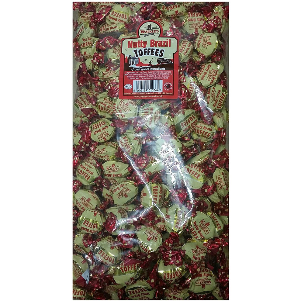 Walkers Nonsuch Nutty Brazil Toffees 2.5 kg