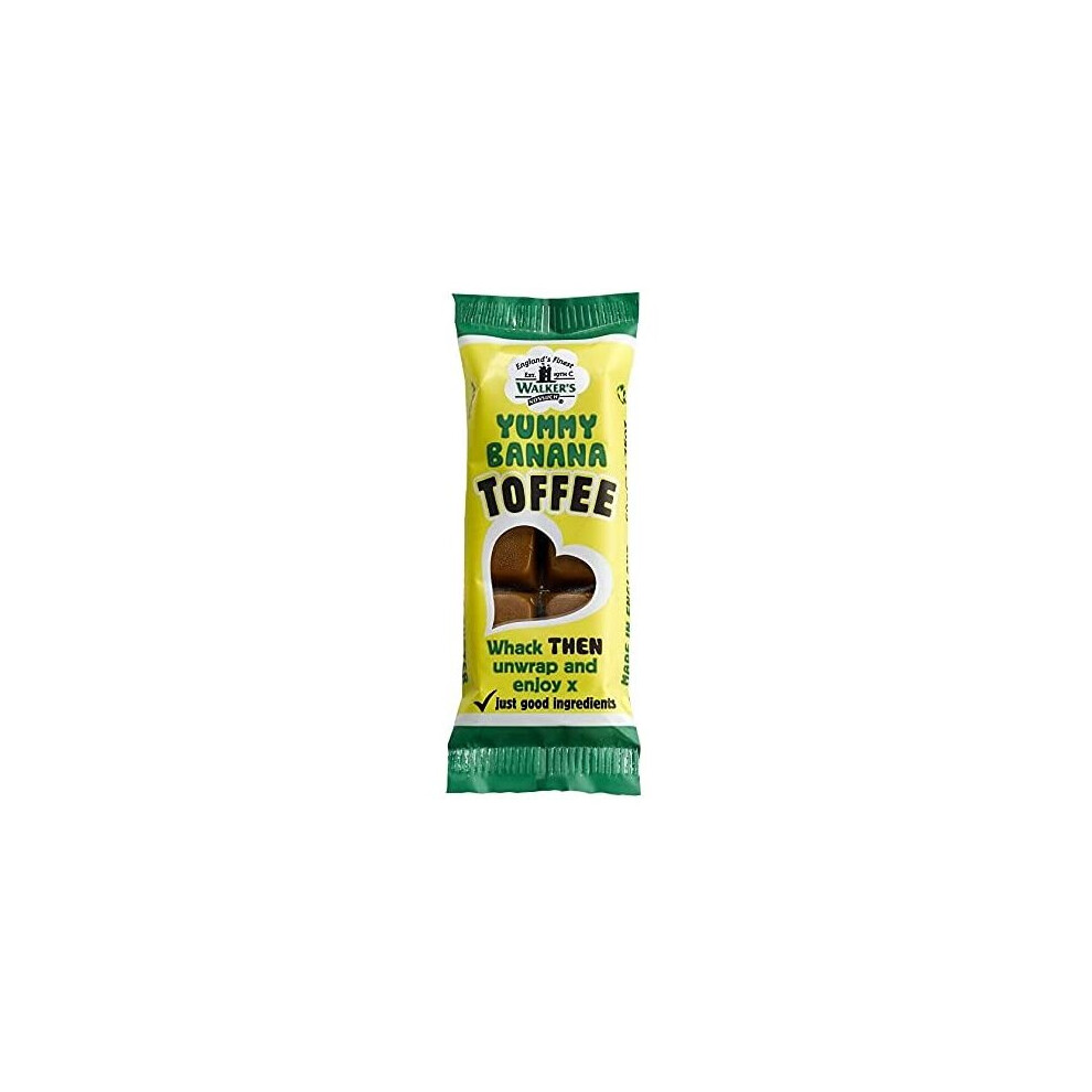 WALKERS NONSUCH TOFFEE Walker's Nonsuch Yummy Banana Toffee Bars 50g (Pack of 24)