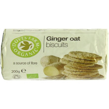 Doves Farm | Organic Ginger Oat Biscuits | 12 x 200G