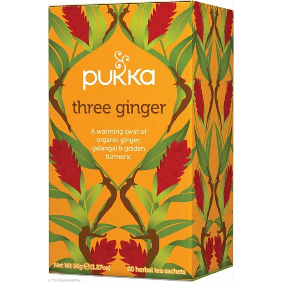 Pukka Three Ginger Tea 20 per pack