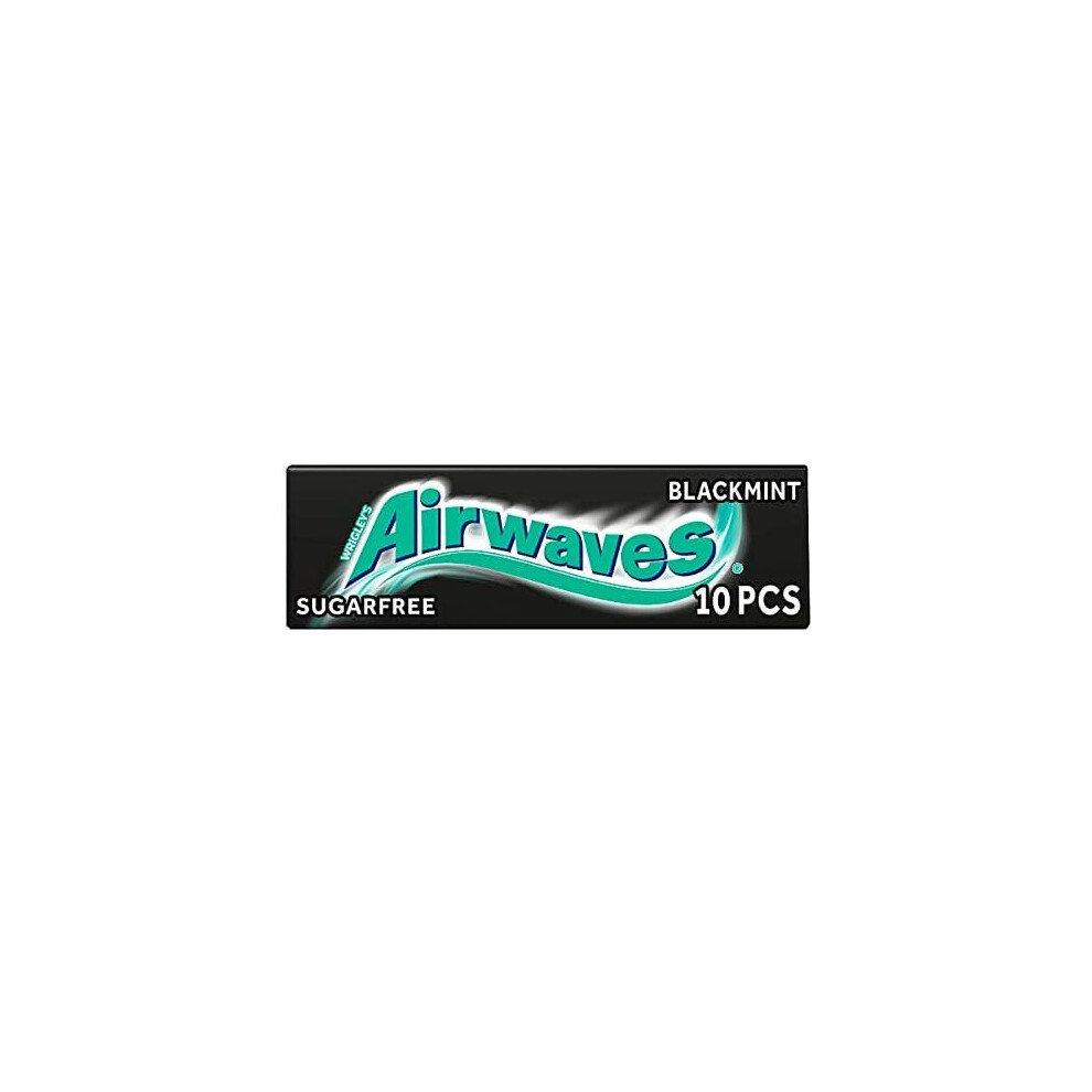 Airwaves Black Mint Sugarfree Chewing Gum 10 Pellets 15g  (Pack of 30)-image-OPC-P7Z5MCB-NEW