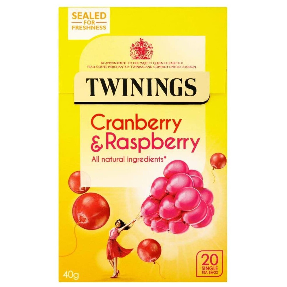 Twinings Cranberry & Raspberry Tea 20s x 4