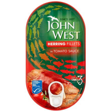 John West Herring Fillets in Tomato Sauce 160g x 5