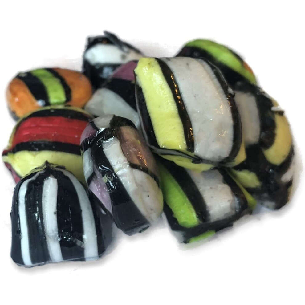 Gibb Liquorice Satins Pillows Retro Sweet Shop Traditional Old Fashioned Candy (1kg)