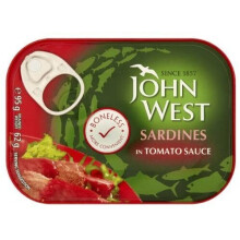 John West Sardines Skinless & Boneless in Tomato Sauce (95g) - Pack of 12