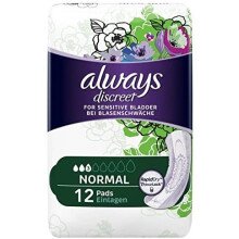 Always Discreet Incontinence Pads Normal for Sensitive Bladder 12 (Pack of 4 x 12s)