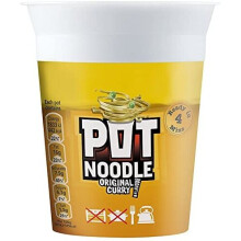 Pot Noodle Original Curry Noodles 90 g (Pack of 12)