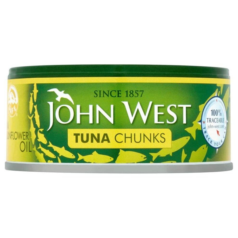 John West Tuna Chunks in Oil 145g x 12