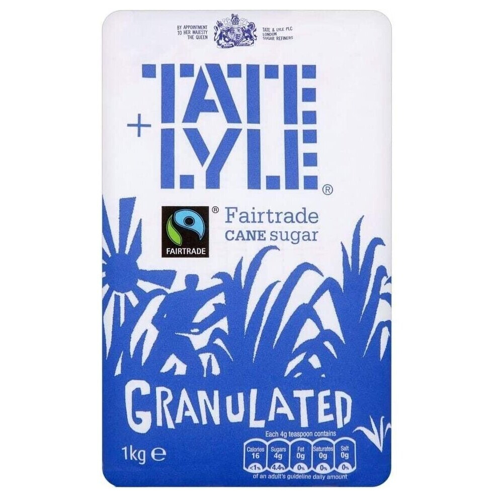 Tate & Lyle Fairtrade Granulated Pure Cane Sugar (1Kg)