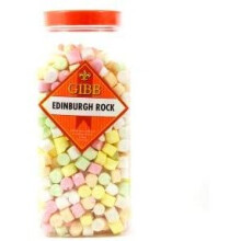 GIBBS GIBB Edinburgh Rock 250g - Traditional Scottish Hard Candy, Crystallized Treat