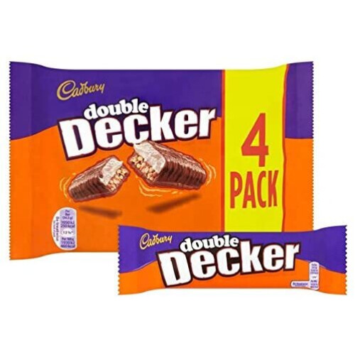 Cadbury Cadbury Double Decker Chocolate Multipack 4 x 47g
