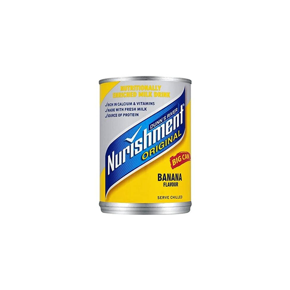 Dunn`S River Dunn's River Nurishment Original Big Can Banana Flavour 400G (Pack Of 12 X 400G)